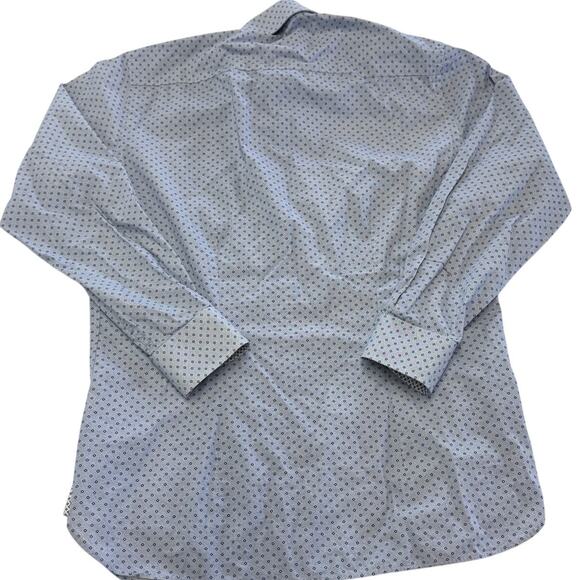 Ted Baker Shirt Mens‎ Large 15.5 32/33 Blue Printed Button Up Endurance - Picture 2 of 10